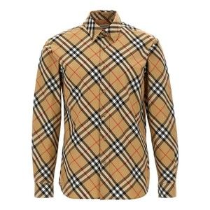 Burberry Check-Print Cotton Poplin Shirt - NWT